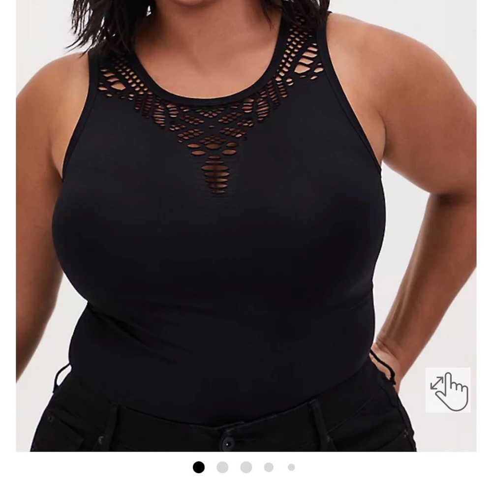 Torrid size 4 seamless cutout tank nwt